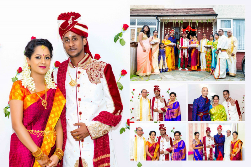 Tamil wedding pose