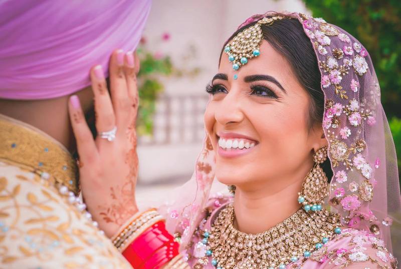 Indian bride, closeup