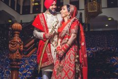 Blissful Sikh Bride and Groom, Beginning a New Journey