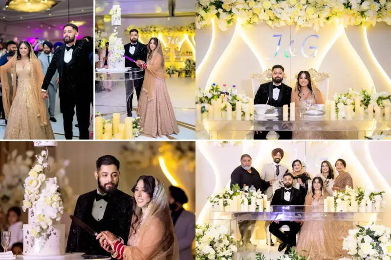 Lavish Sikh Wedding Reception.