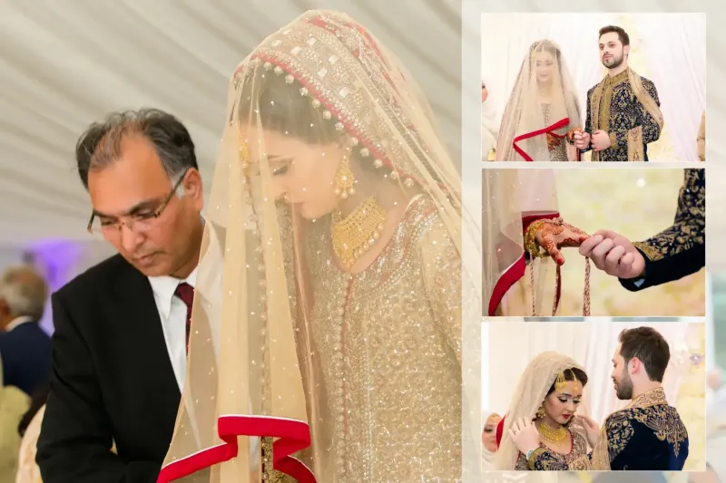 Muslim Wedding Photography Bridal Veil Flow