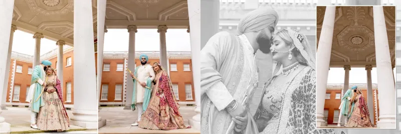 Beautiful Sikh wedding photography captured by Royal Bindi.