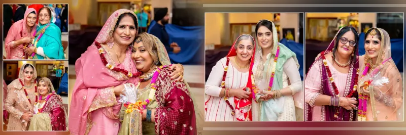 Memorable moments of the family in the Sikh weddings.