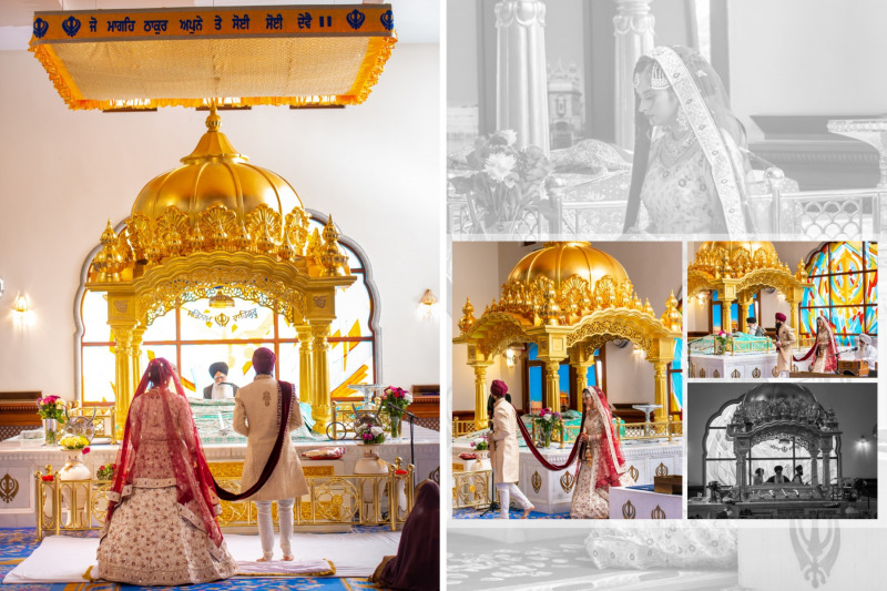 Collage of Photos of a Wedding Ceremony