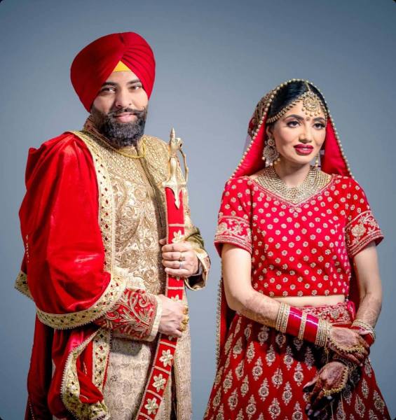 Sikh Wedding Couple Photography