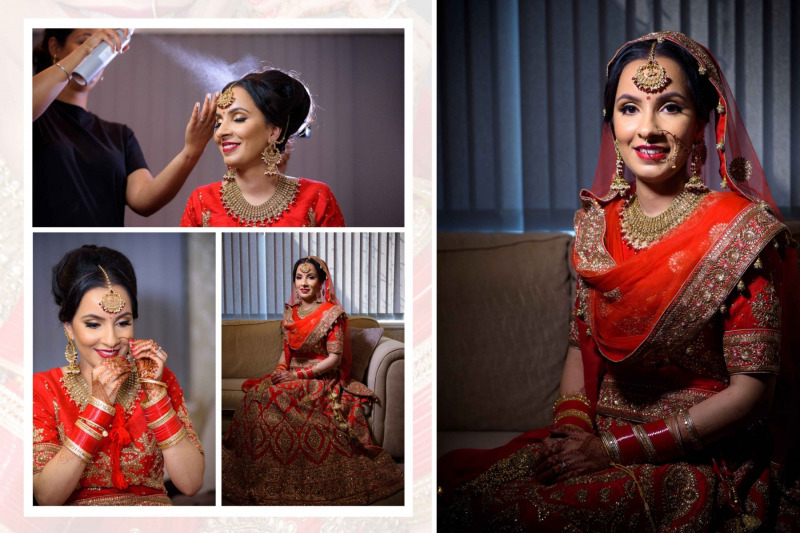 Bride Getting Ready for Her Wedding