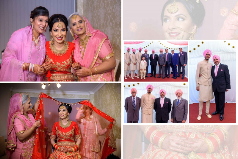 Collage of Photos of Brides and Grooms