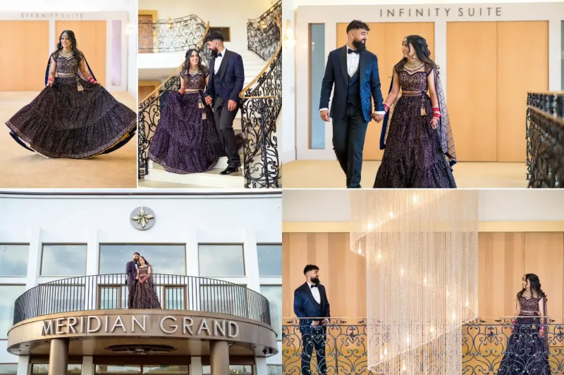 Stunning Wedding Photography for Sikh Couples at Meridian Grand