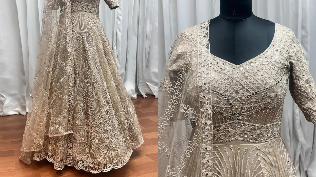 Indian Wedding Fusion Gown For Guests