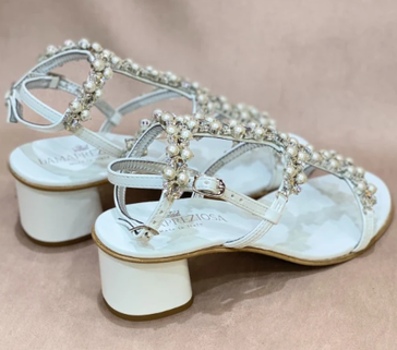 Bianca White Sandals