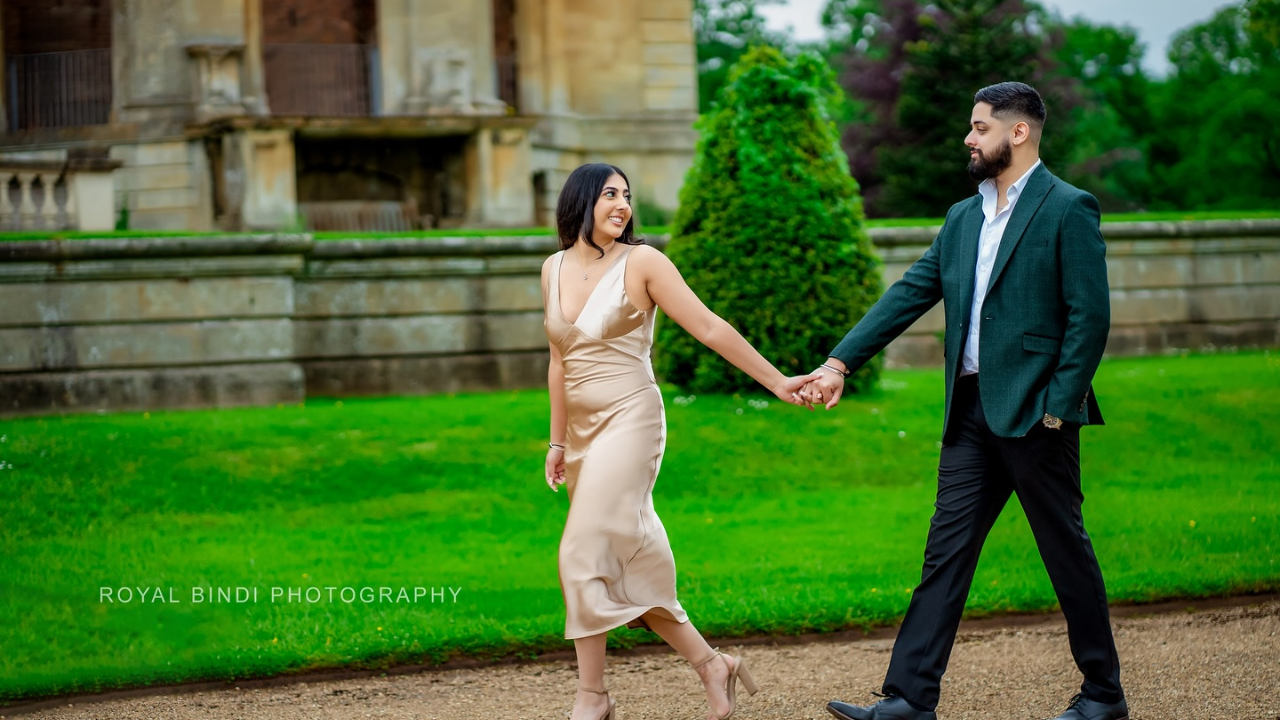 Couple walking hand in hand