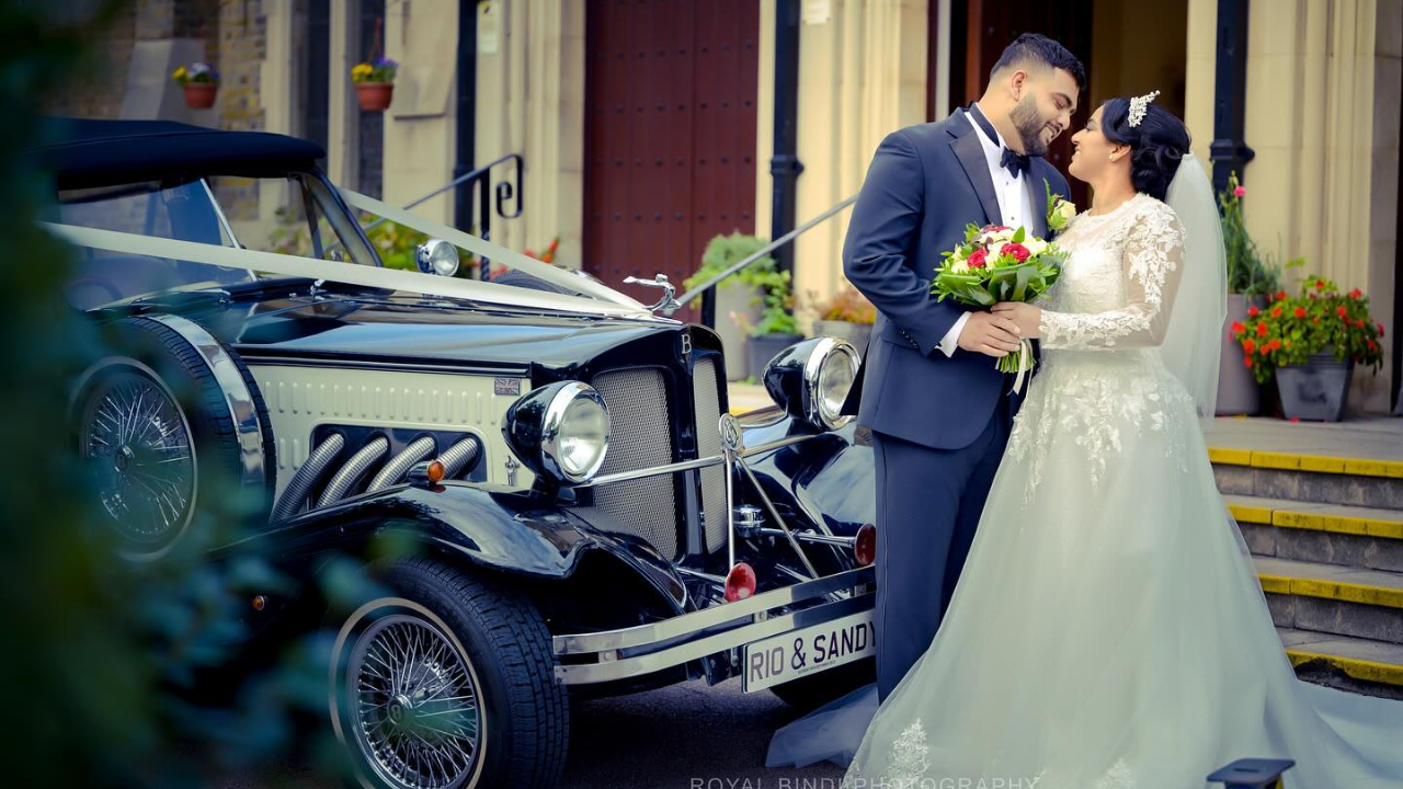 Beautiful Flowers Carried By The Bridesmaids Complementing Their Dresses