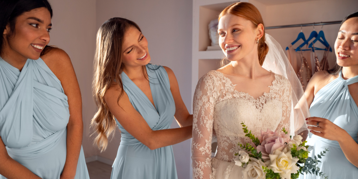 the-bride(s)-seeing-the-bridesmaids-in-their-dresses-for-the-first-time