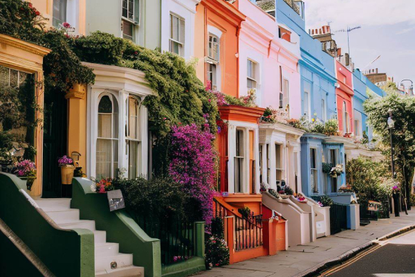 Notting hill colorful love story