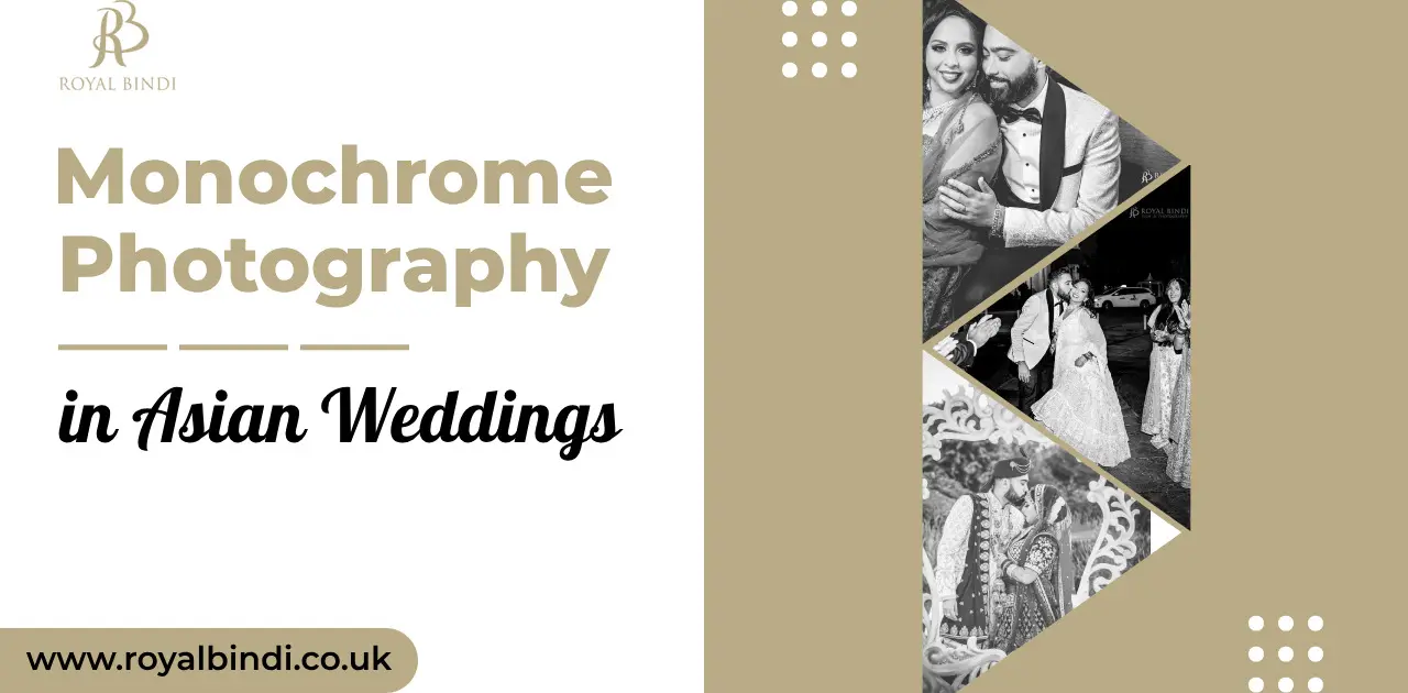 Monochrome wedding photography in asian wedding