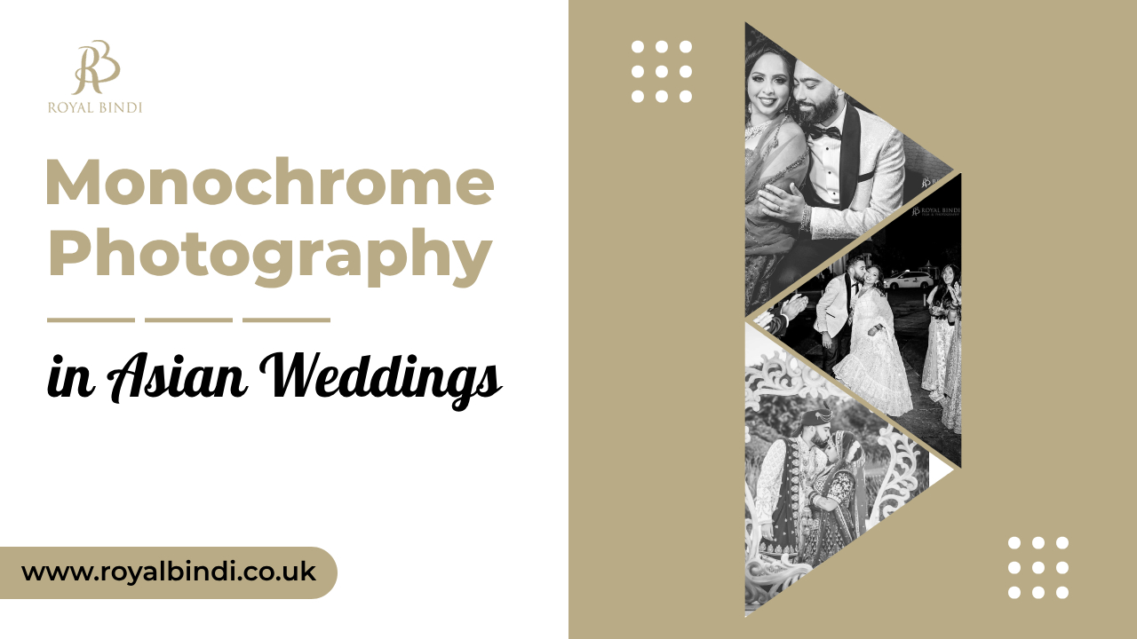 Monochrome wedding photography in asian wedding