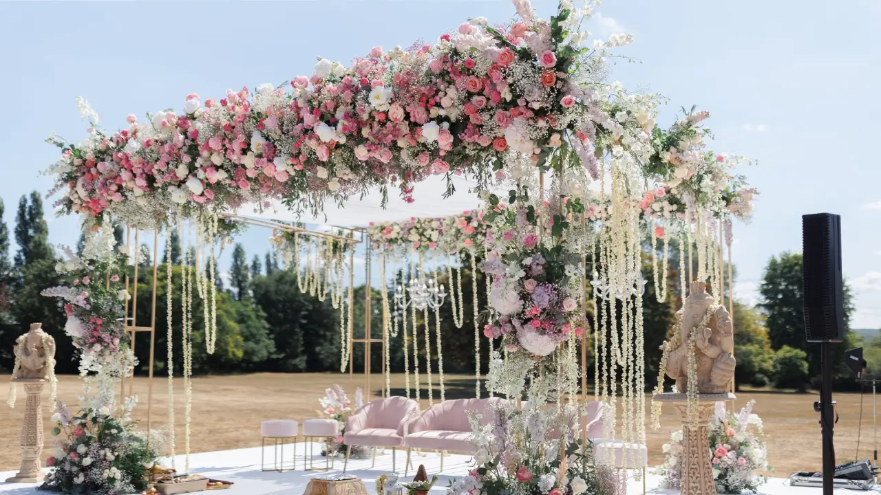 Asian Wedding Stage Decoration London | 1SW Events