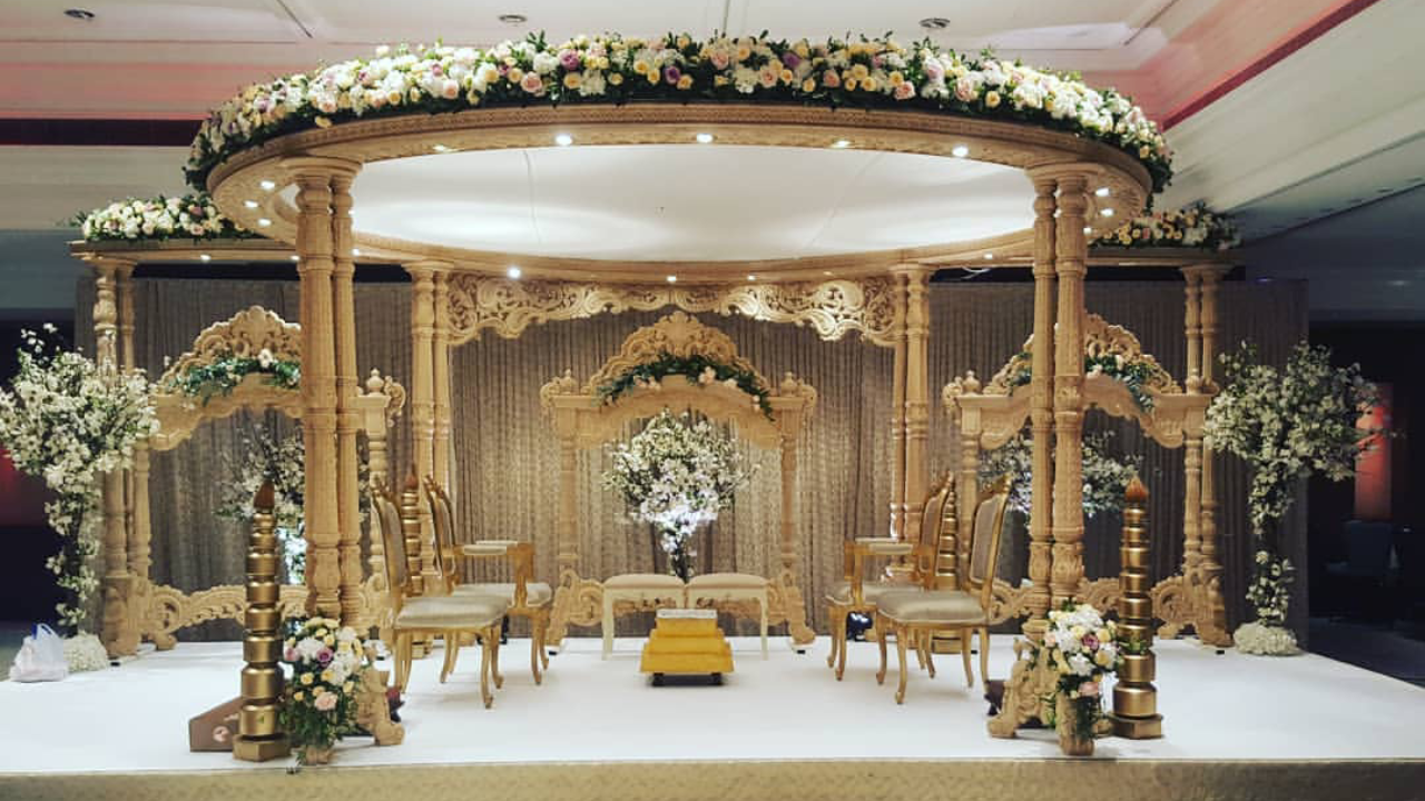 Asian Wedding Stage Decoration London | Em Designs London