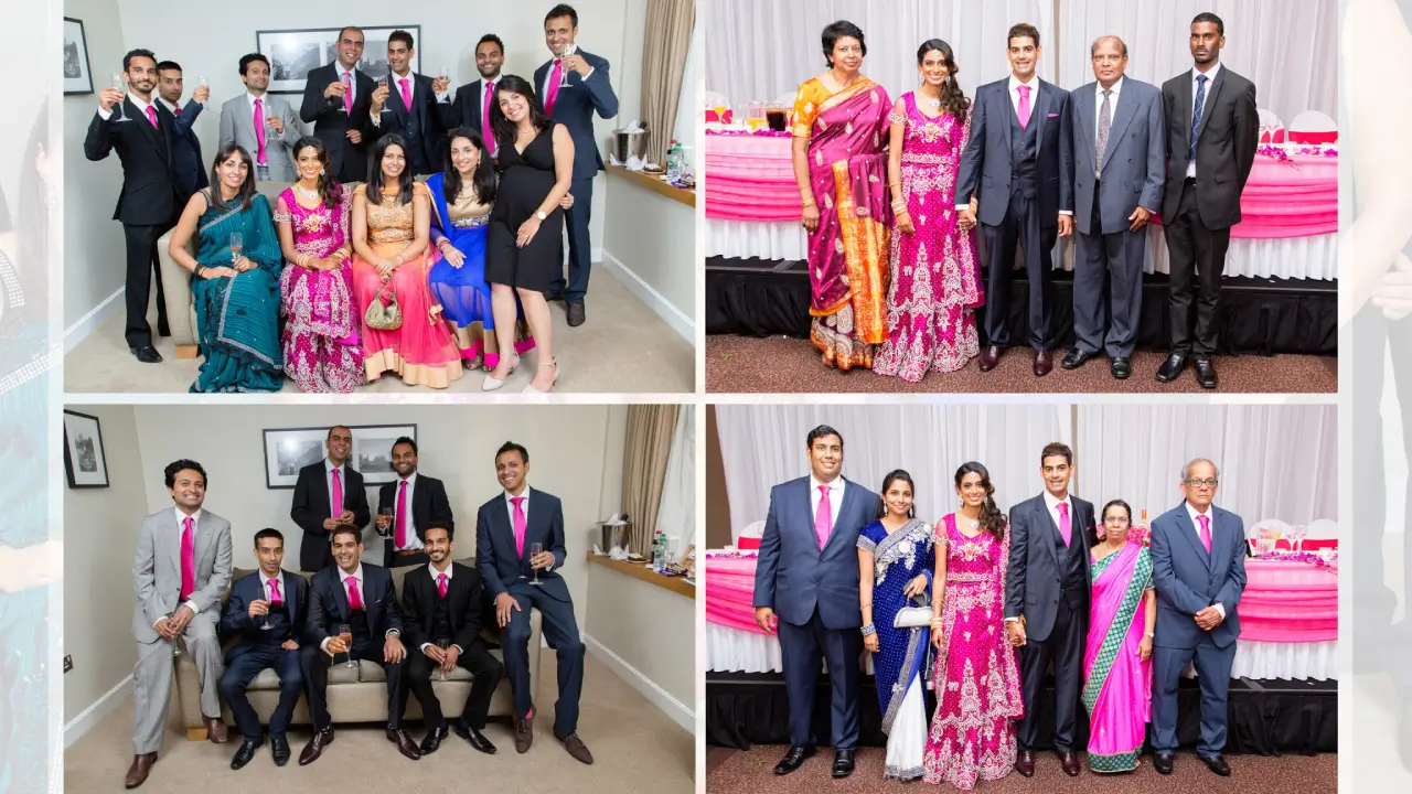Asian Wedding Themes in London | Fuchsia and Turquoise