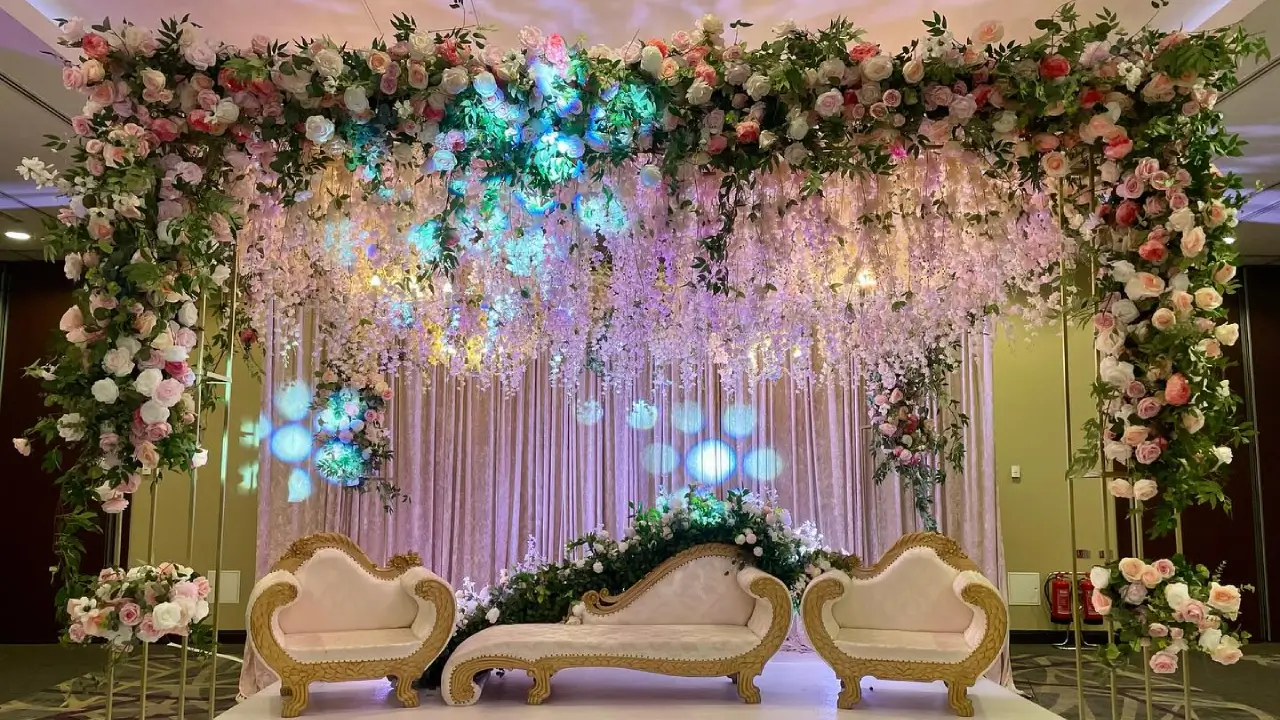 Asian Wedding Stage Decoration London | Shaadiwala Party Services