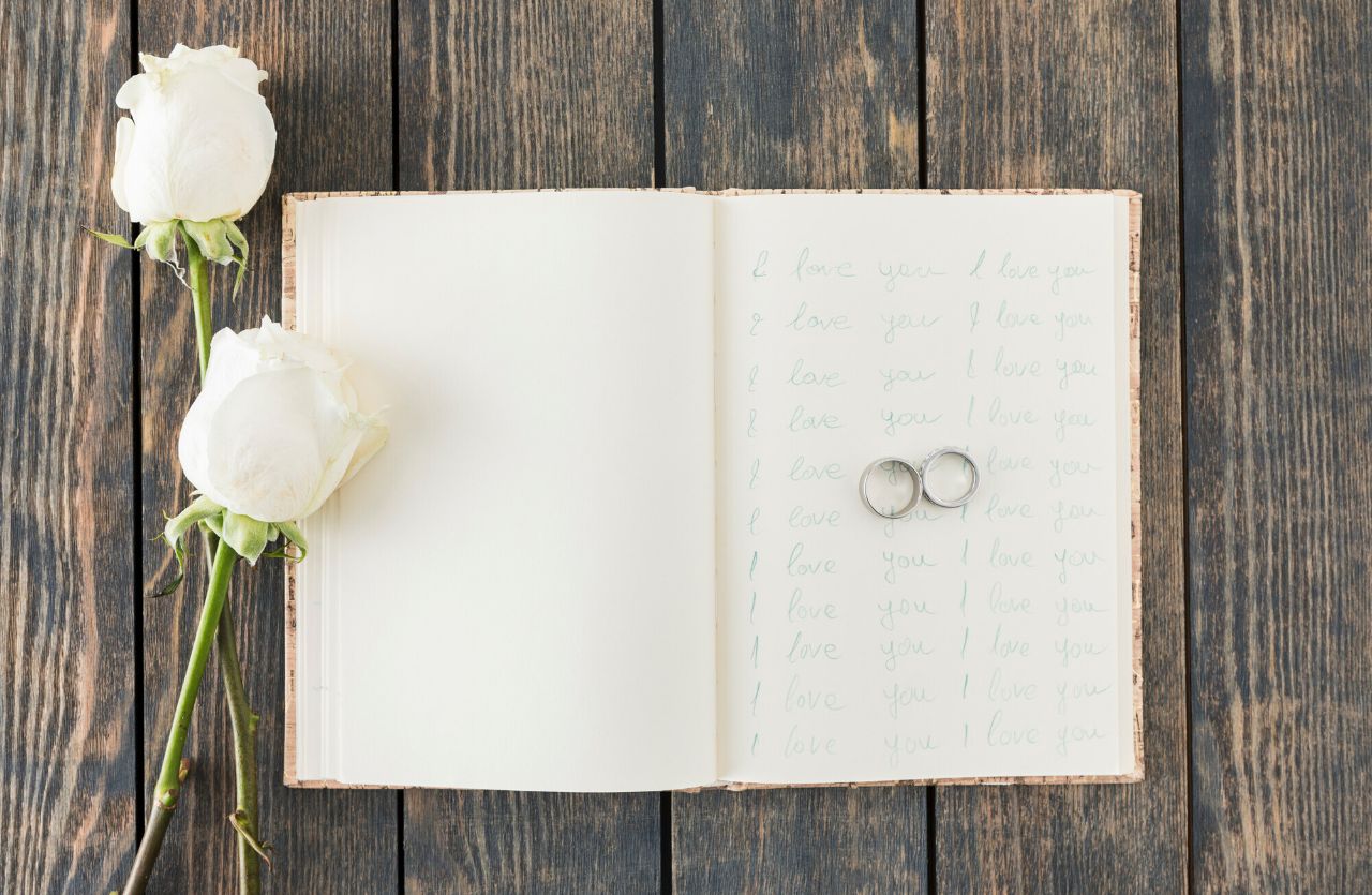 Customised Wedding Vows Books