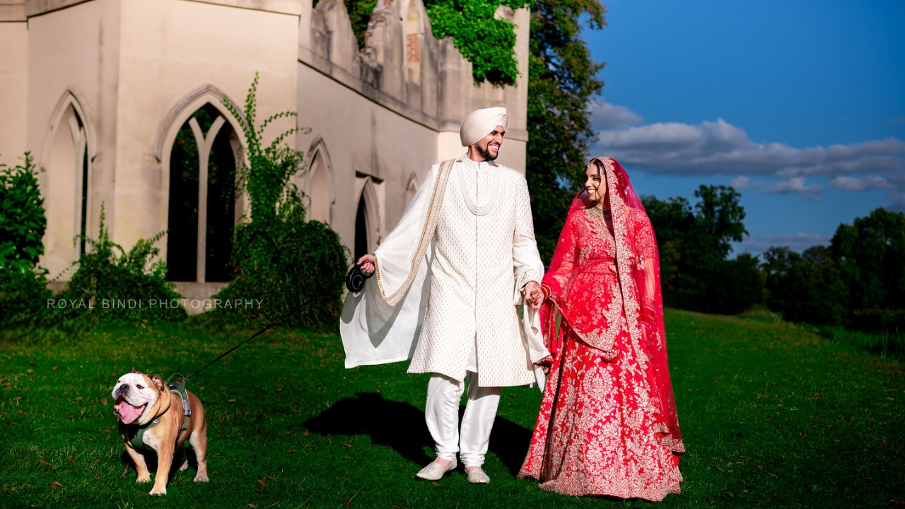 Newly Wed Sikh Couple in the Garden Captured By Royal Bindi