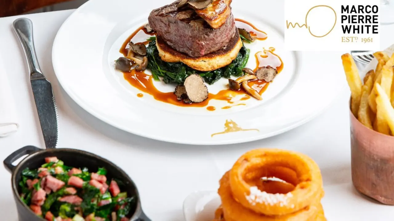 A delectable steak dinner at Marco Pierre White, a perfect gift for a special couple.