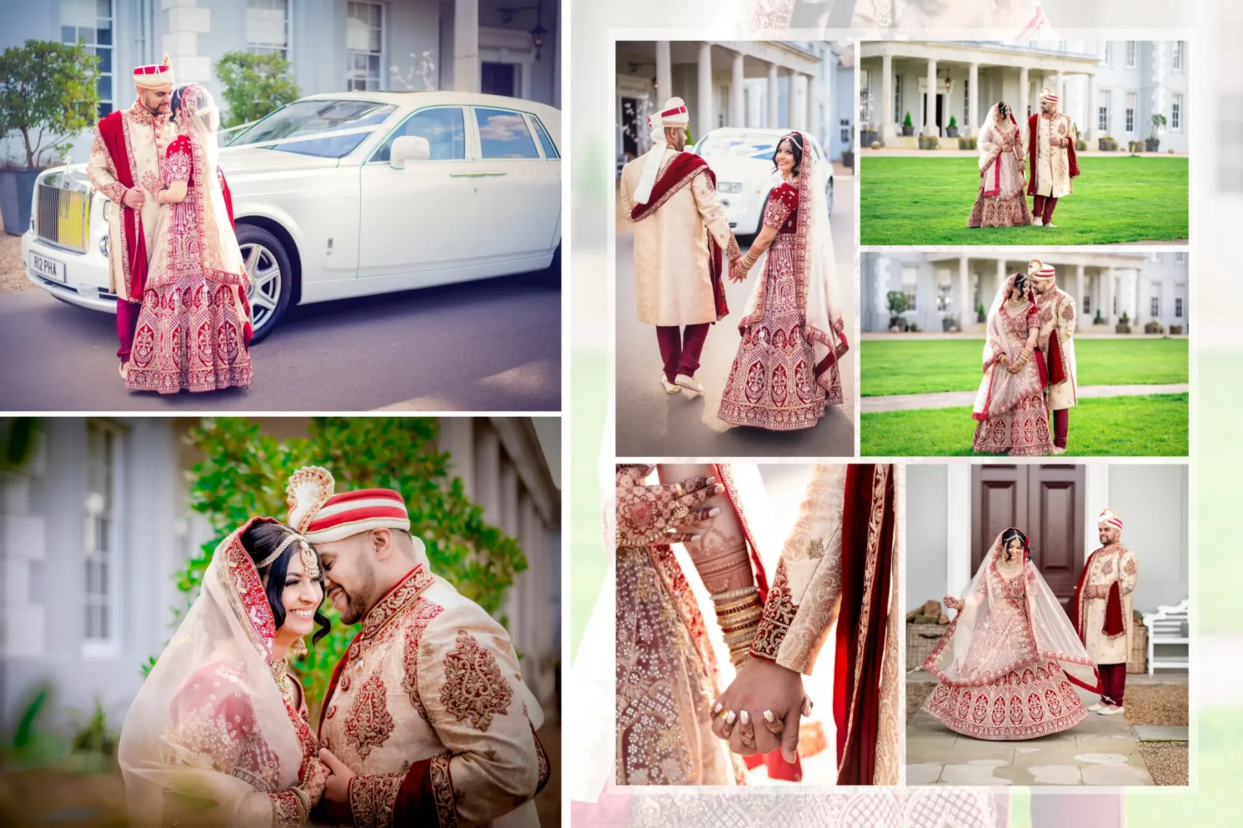 A sacred and ceremonial moment captured at a Hindu wedding.