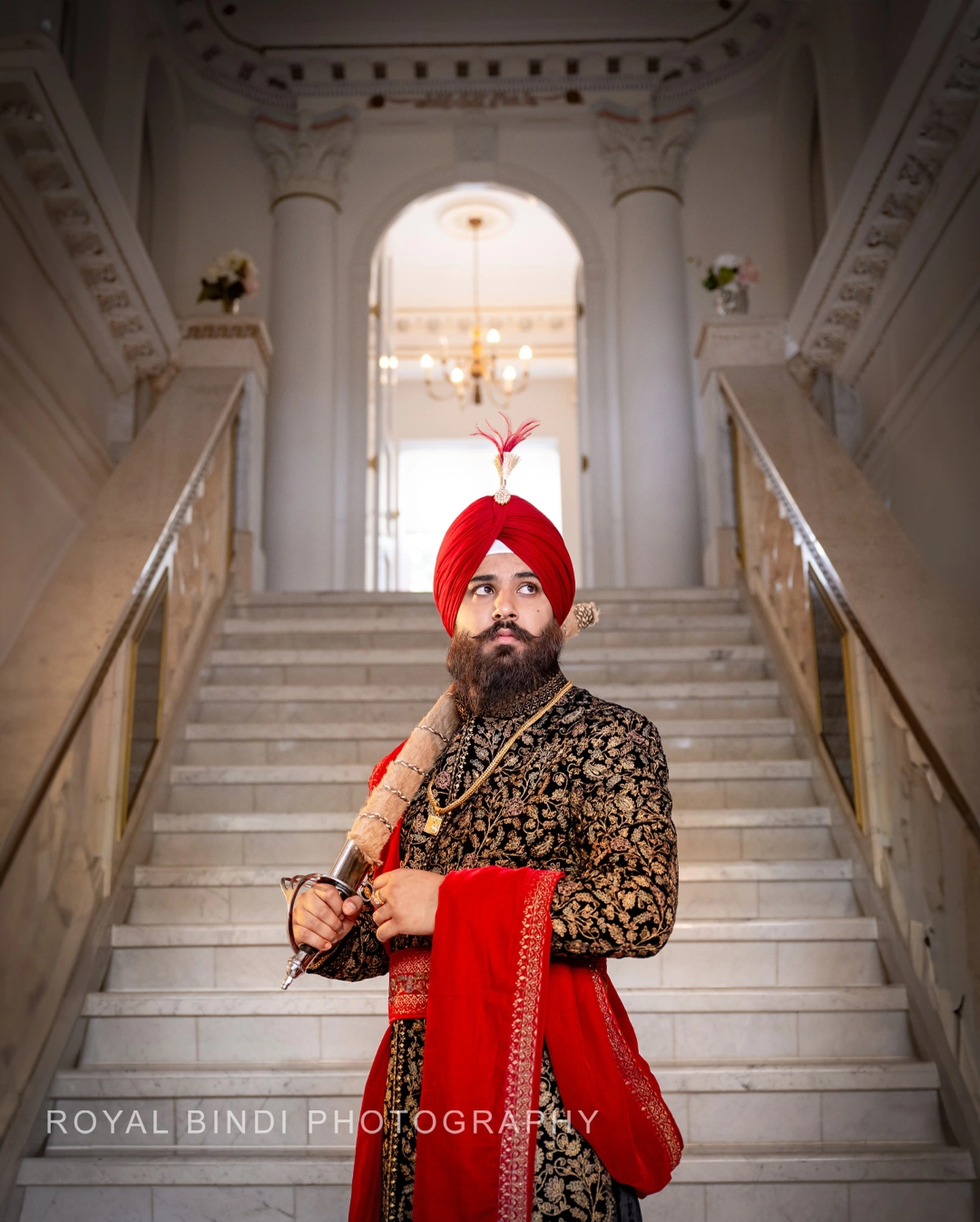 Sikh Groom's Vibrant Attire